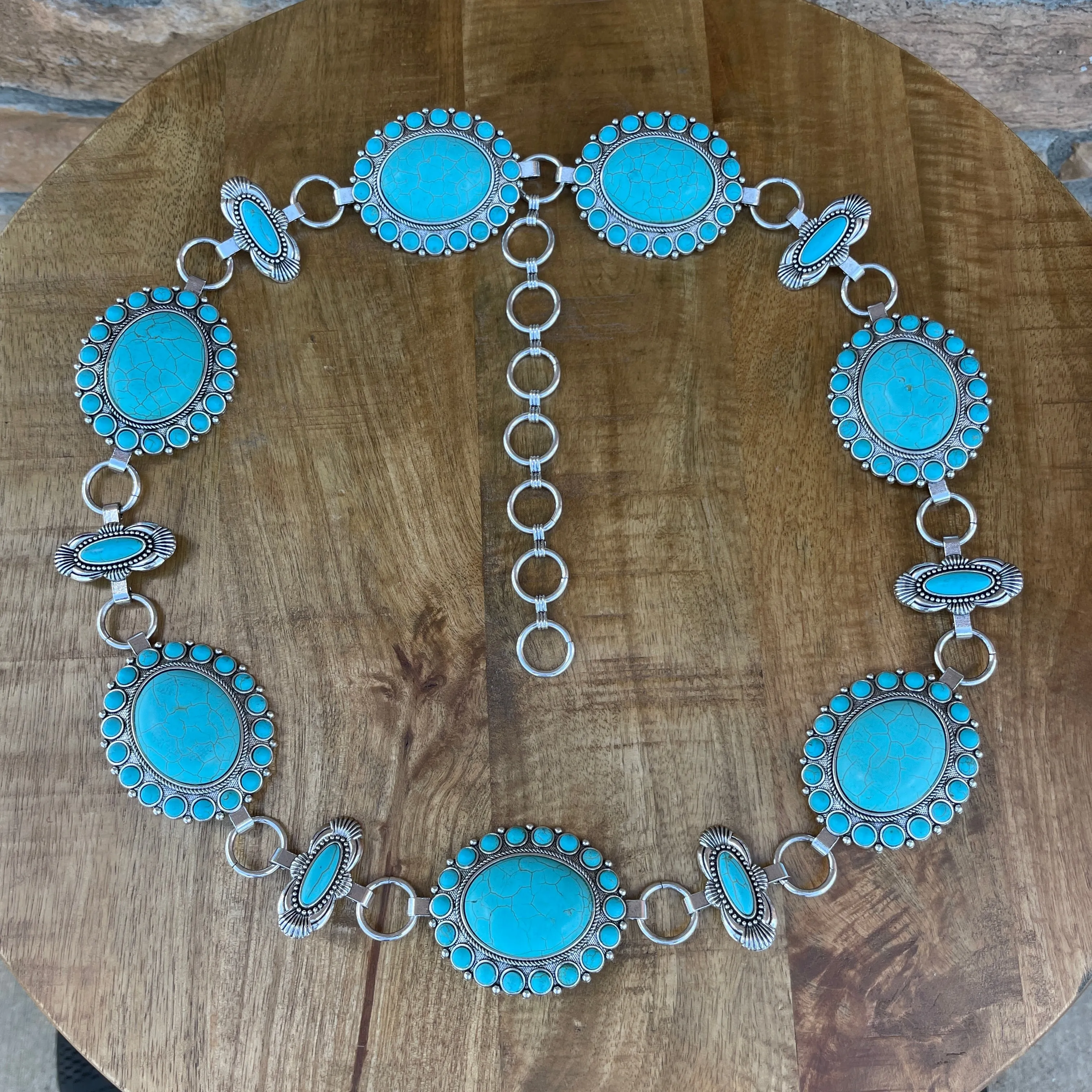Mirna Turquoise Concho Belt