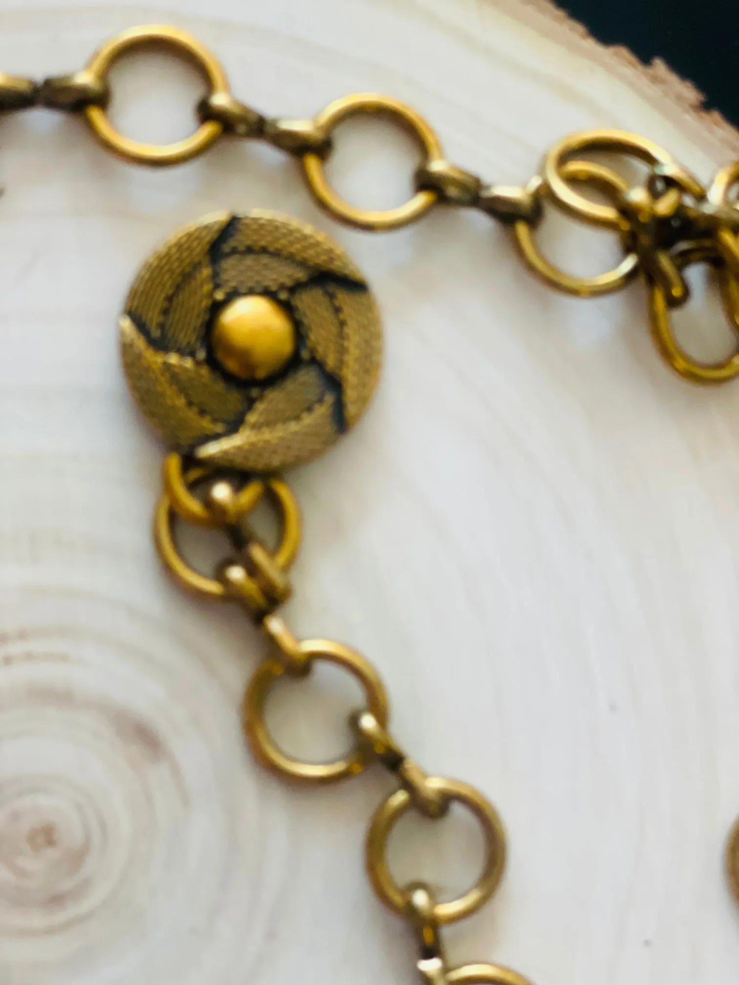Monica Aqua Sunflower Concho Belt