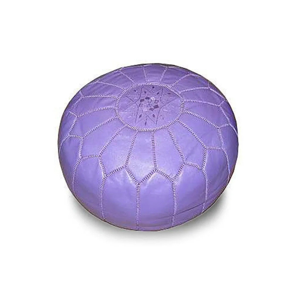 Moroccan Colorful Leather Poufs