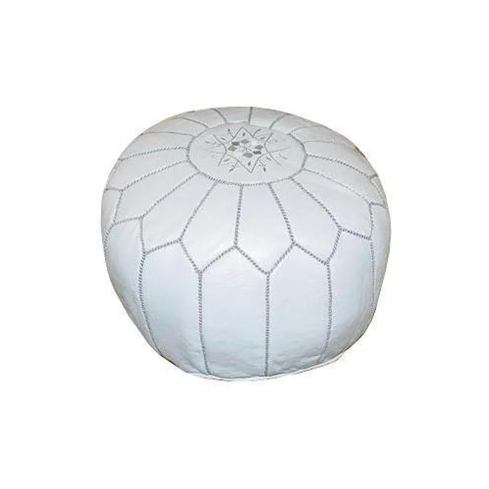 Moroccan Colorful Leather Poufs