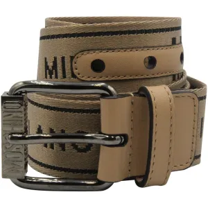 Moschino Couture Jacquard Logo Belt