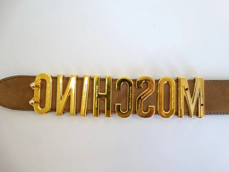 Moschino Logo Letter Belt
