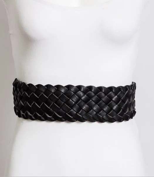 MULTI BRAIDED VEGAN LEATHER BELT