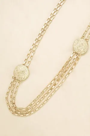 Multi-Chain Coin Dangle Belt in Gold