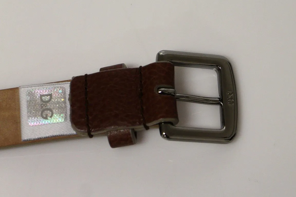 Multicolor Leather Logo Belt