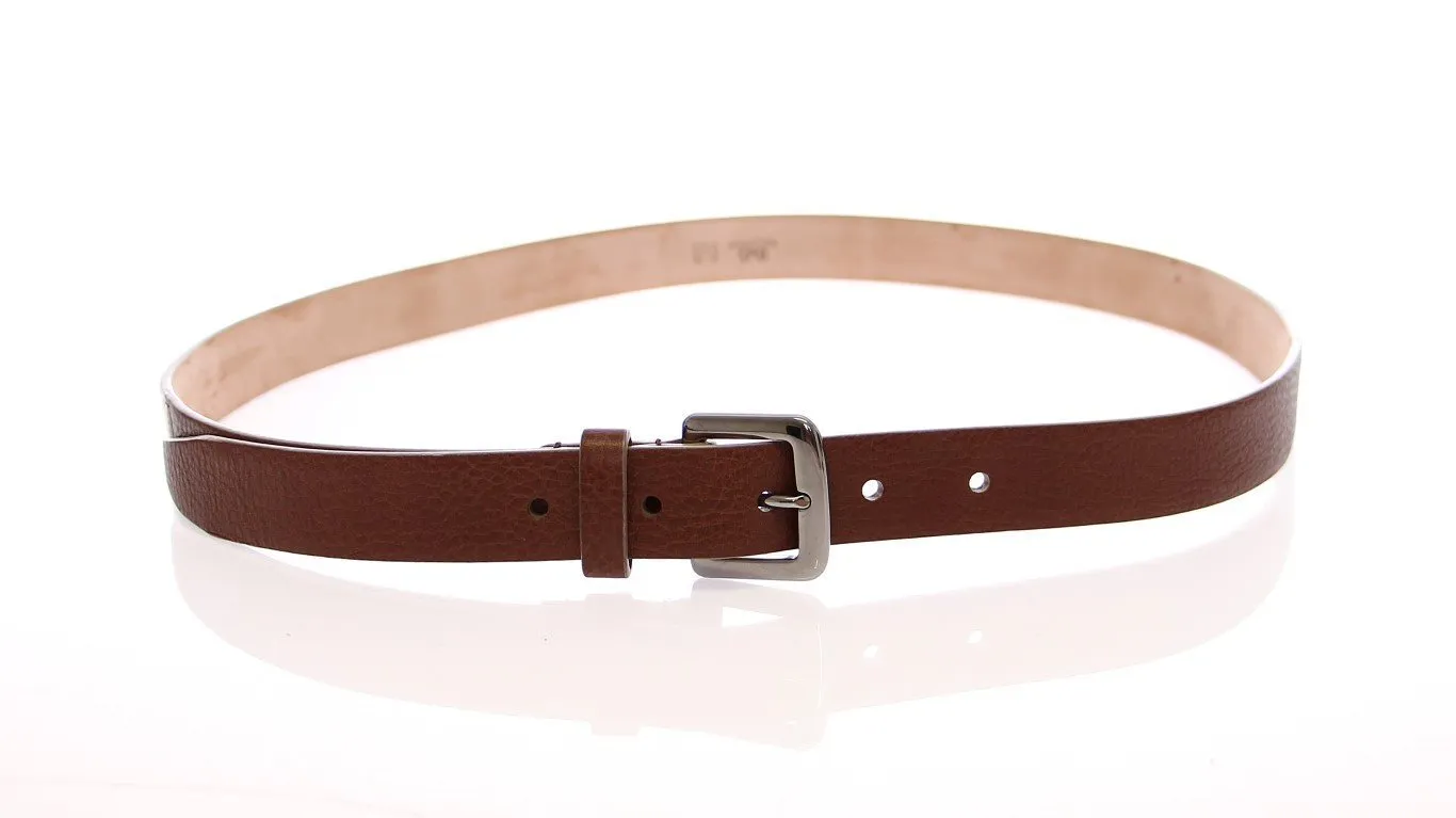 Multicolor Leather Logo Belt
