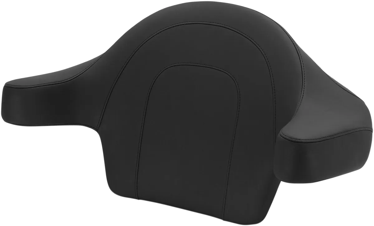 Mustang 75332 Extended Arm Wrap-Around Backrest - Ultra Touring - Smooth - Chrome Studs