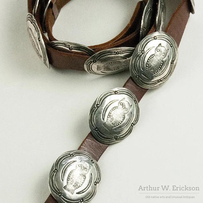 Navajo Owl Concho Belt