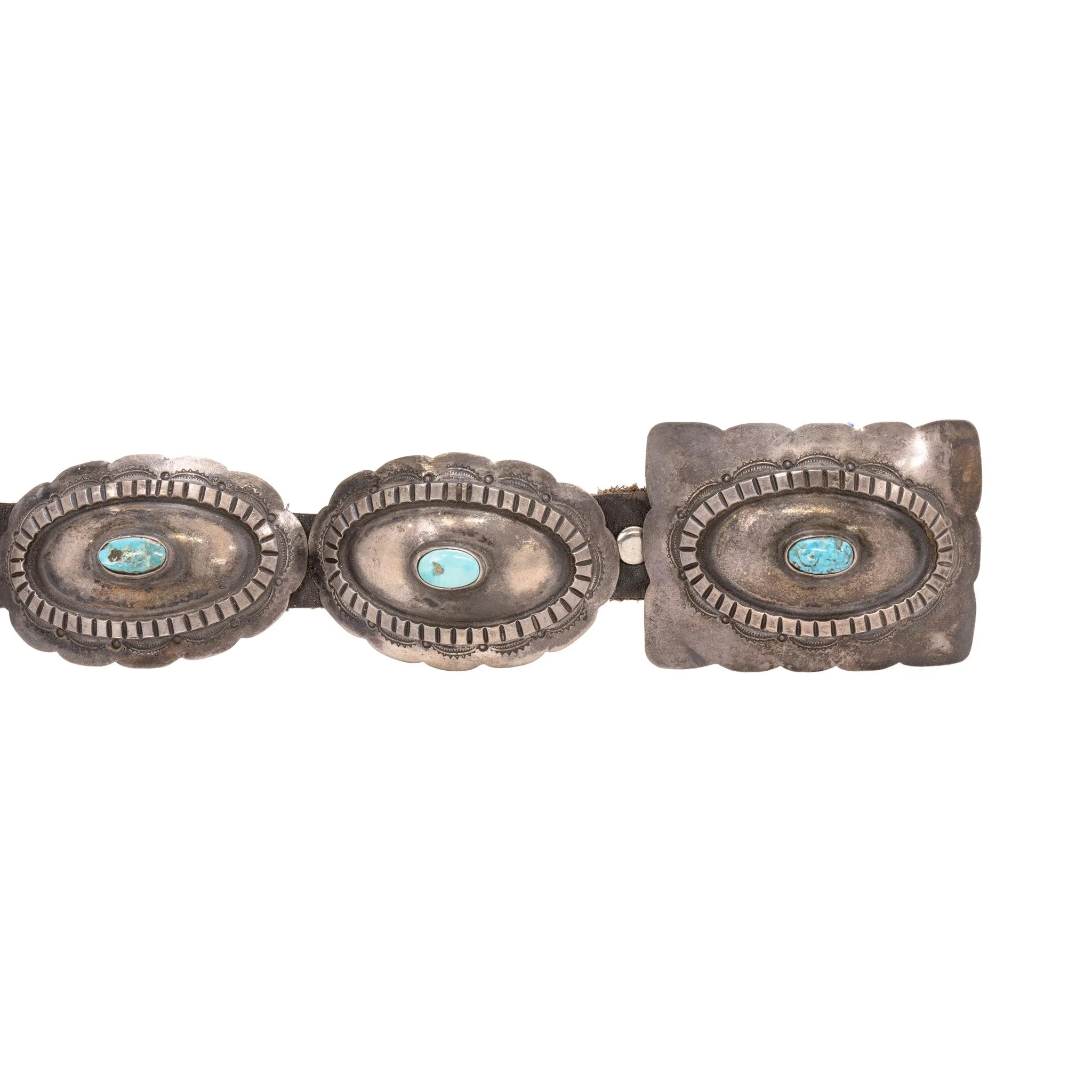 Navajo Turquoise Concho Belt