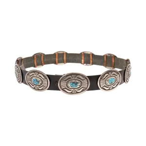 Navajo Turquoise Concho Belt