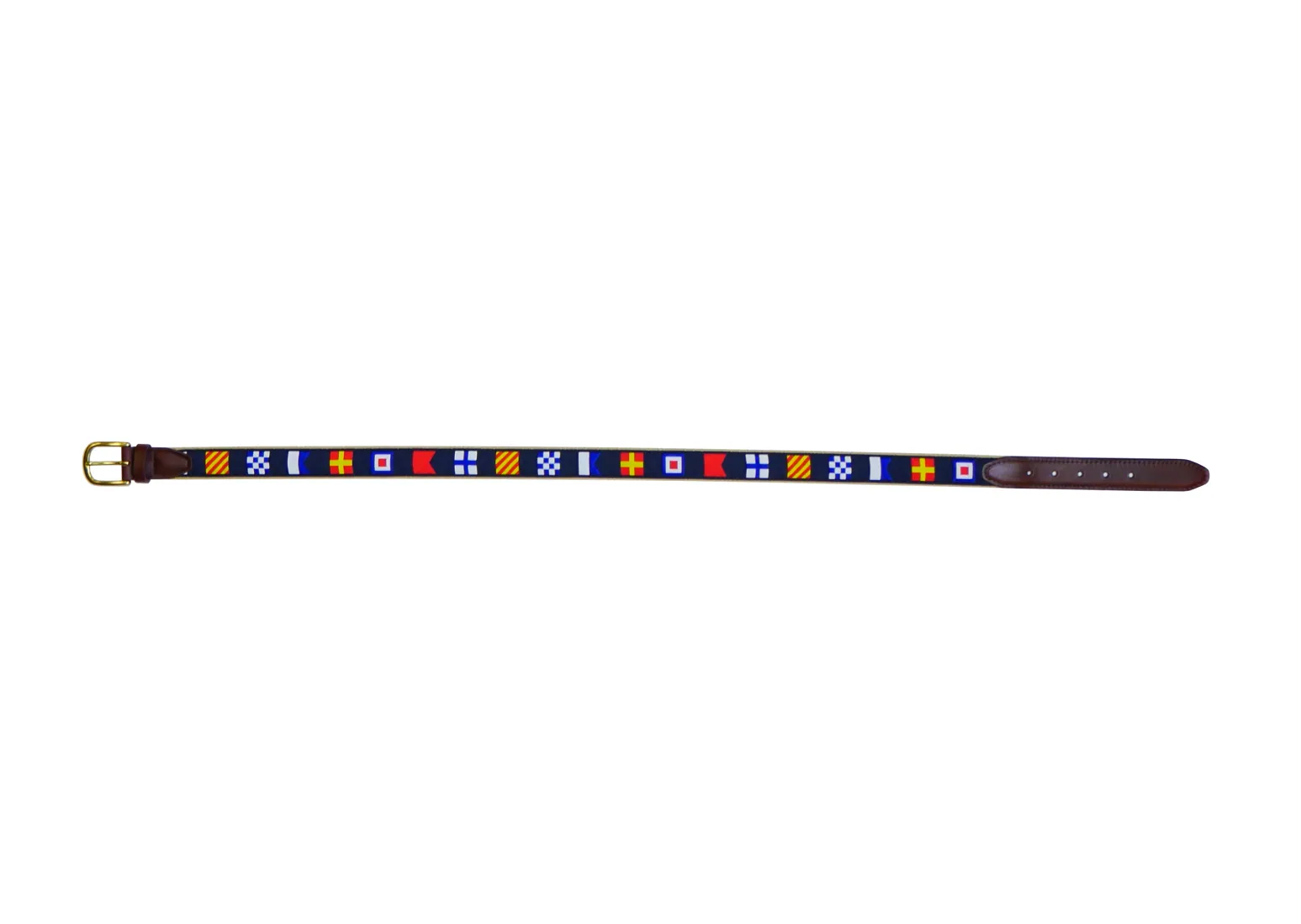 Navy Code Flags Custom Ribbon Belt