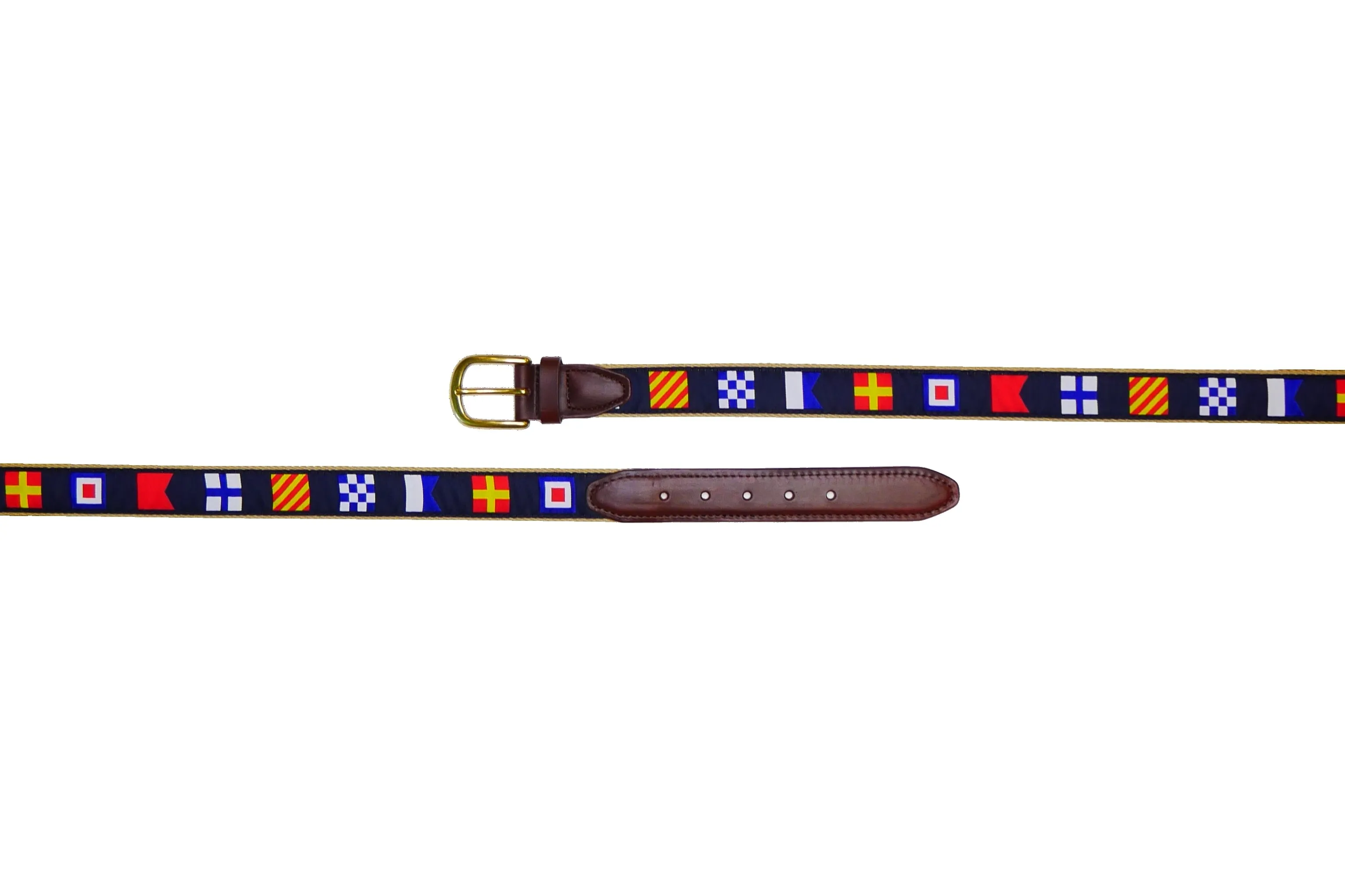 Navy Code Flags Custom Ribbon Belt