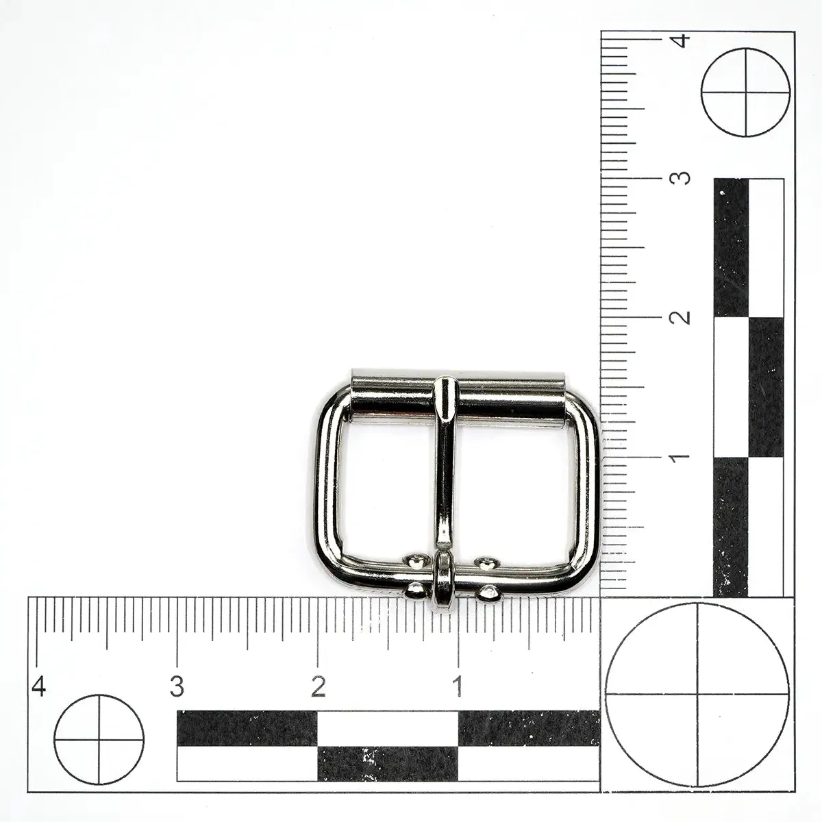 Nickel Steel Roller Buckle 1 1/2 Inch