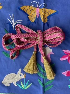 NM - Wrap Belt | Pink/Gold