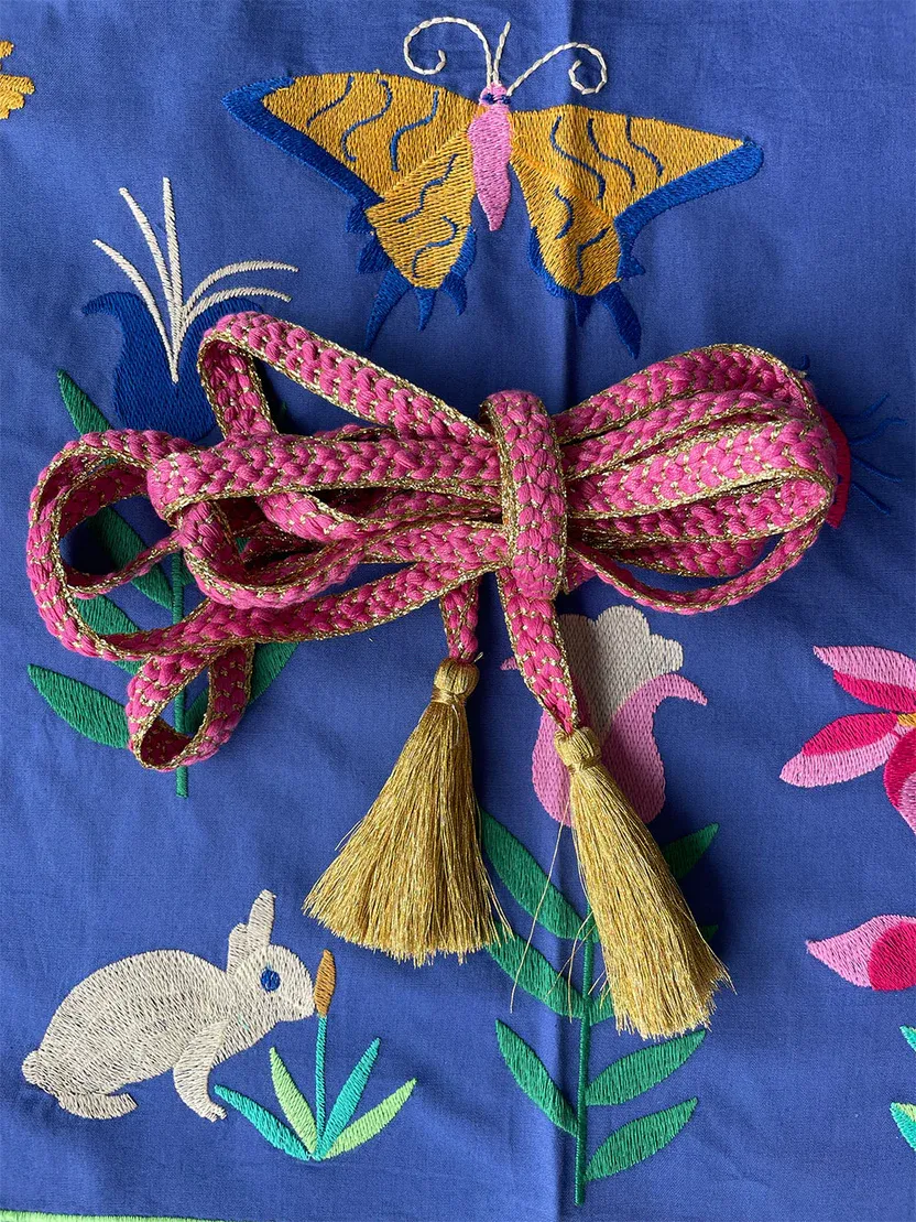 NM - Wrap Belt | Pink/Gold