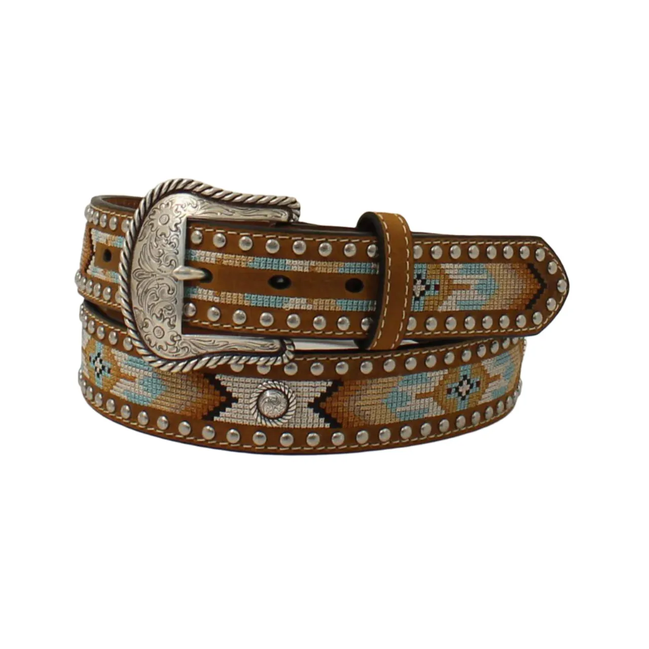 Nocona Belts Southwestern Embroidered Belt