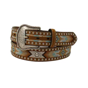 Nocona Belts Southwestern Embroidered Belt