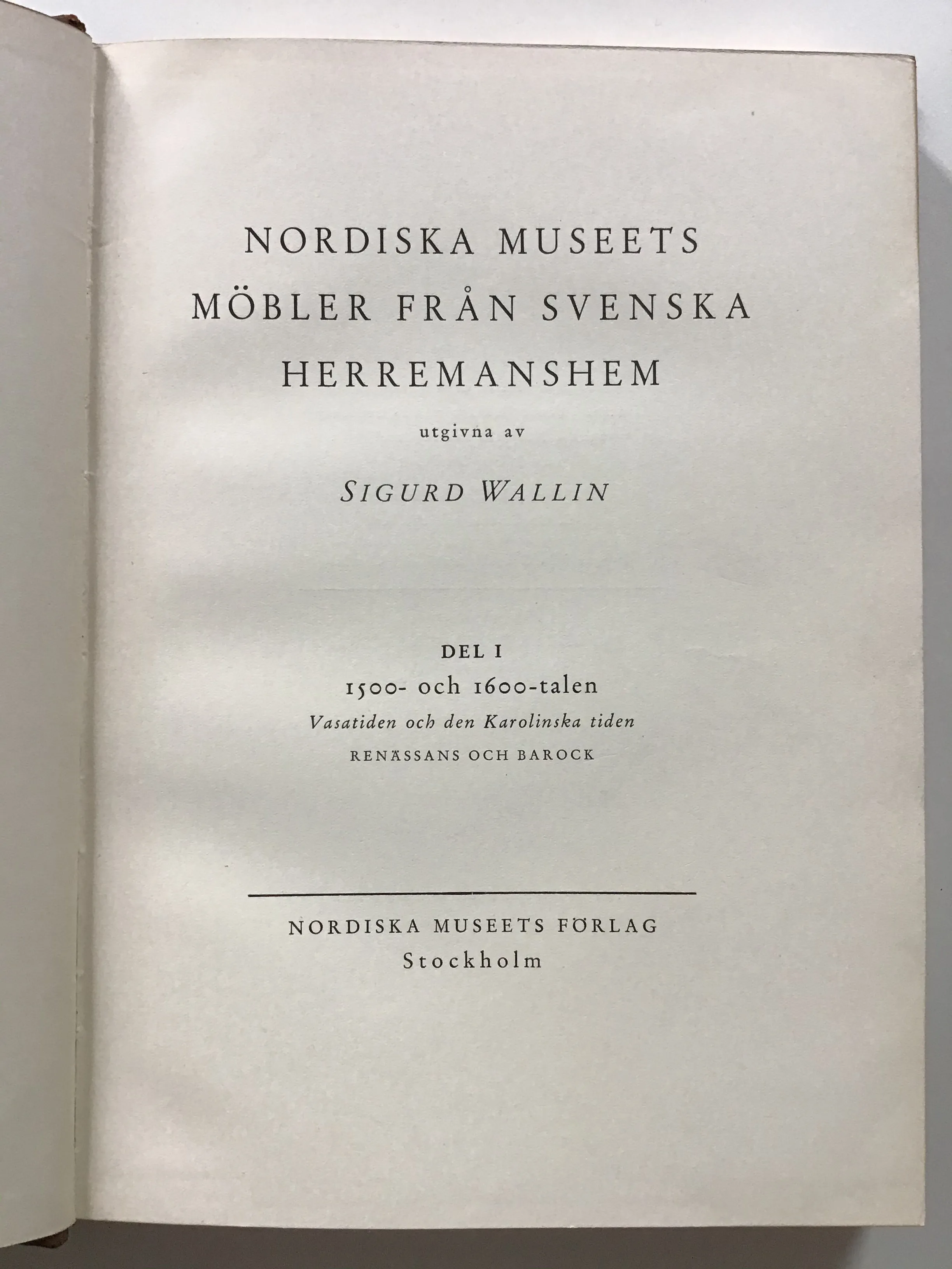 Nordiska Museets Mobler Fran Svenska Herremanshem