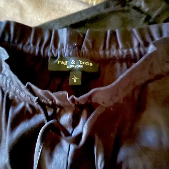 NWT- RAG &amp; BONE Marley FloralEmbroidered Drawstring Shorts Size L