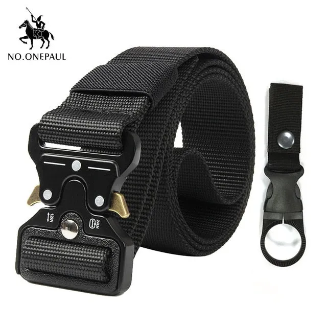 Nylon Tactical belt Military high quality men's training belt metal multifunctional buckle outdoor Battle sports new Alloy