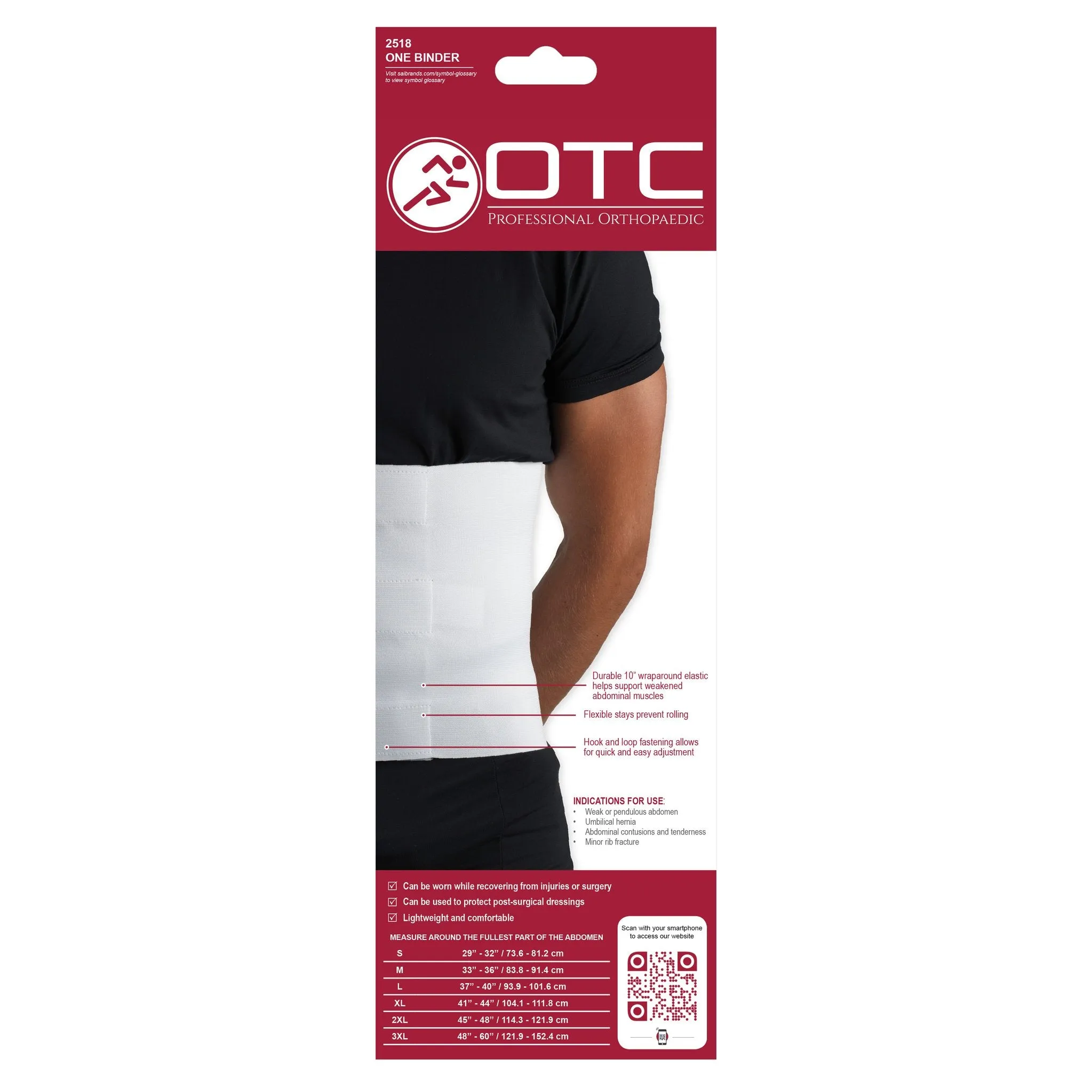 OTC ABDOMINAL BINDER 10" - 2518
