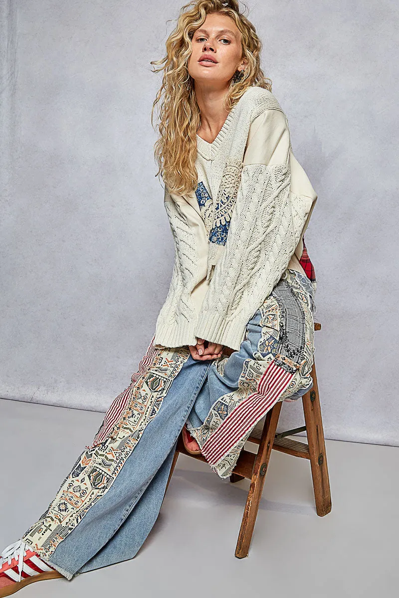 Patchwork Jeans - GWP35