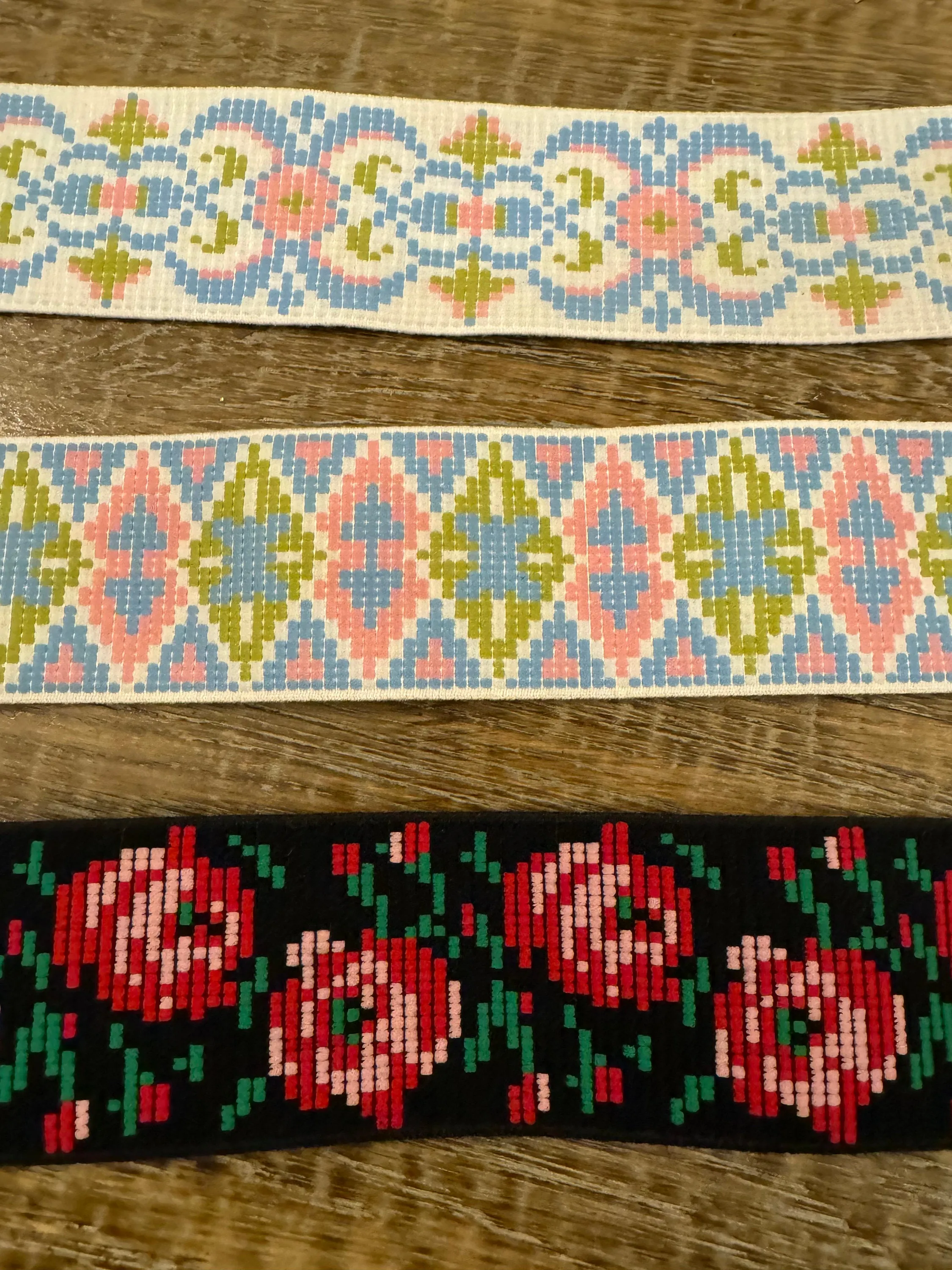 Patterned Woven Elastic, High Quality Woven Elastic, 60mm Wide, Belts, Waistband, Clothing, Craft