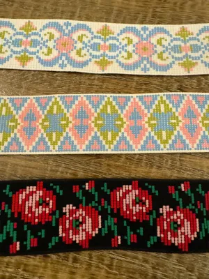 Patterned Woven Elastic, High Quality Woven Elastic, 60mm Wide, Belts, Waistband, Clothing, Craft