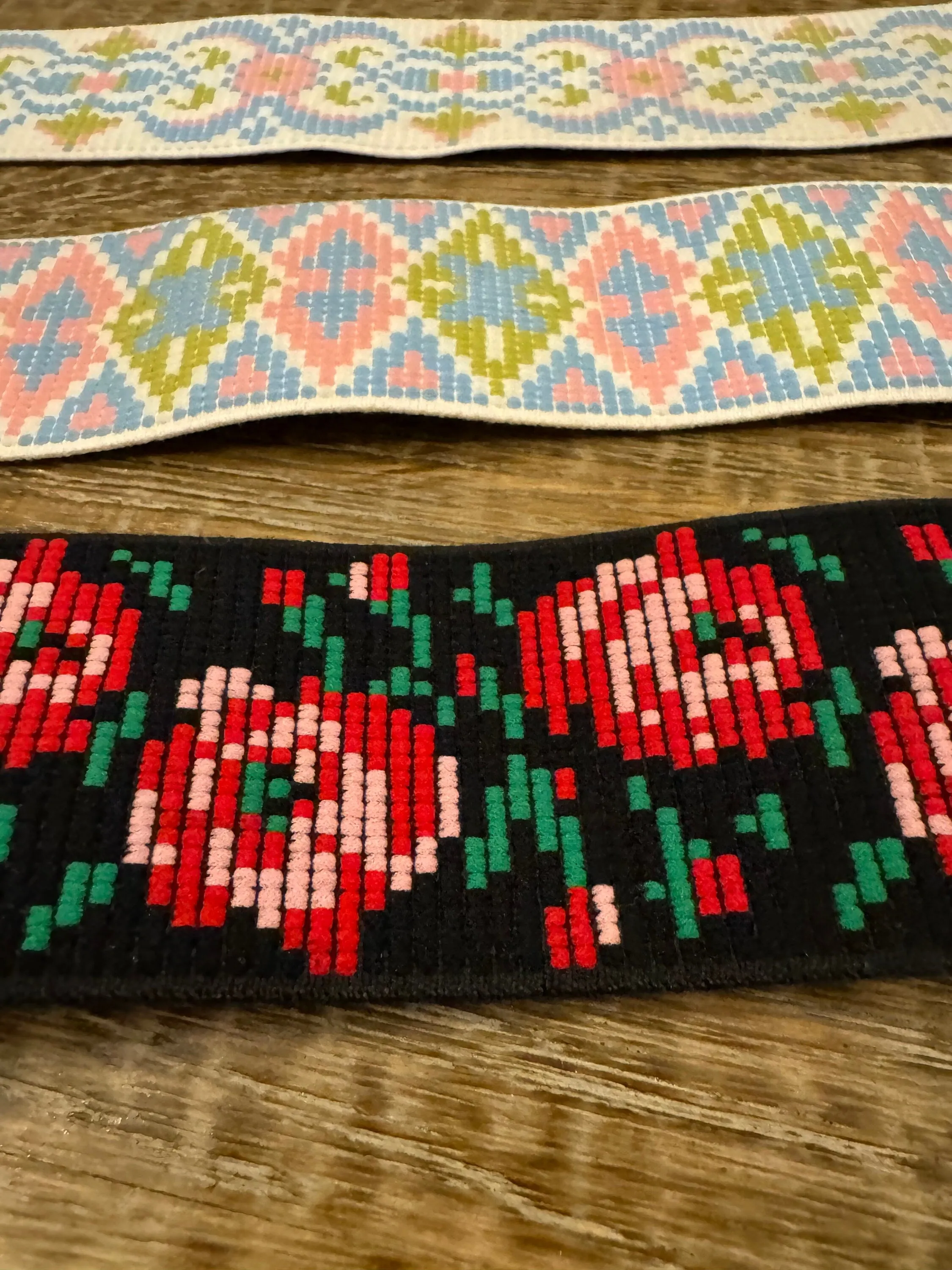 Patterned Woven Elastic, High Quality Woven Elastic, 60mm Wide, Belts, Waistband, Clothing, Craft