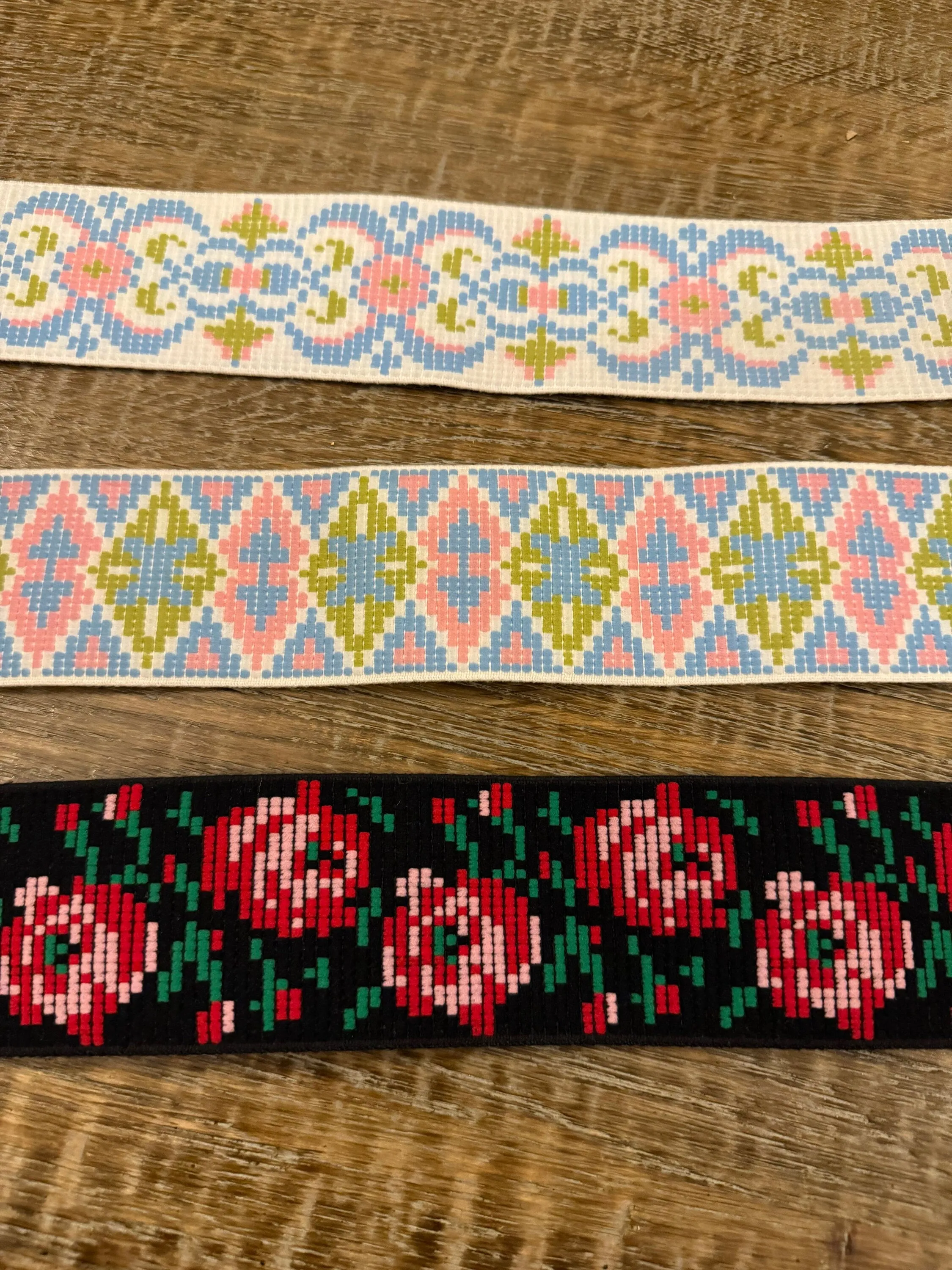 Patterned Woven Elastic, High Quality Woven Elastic, 60mm Wide, Belts, Waistband, Clothing, Craft