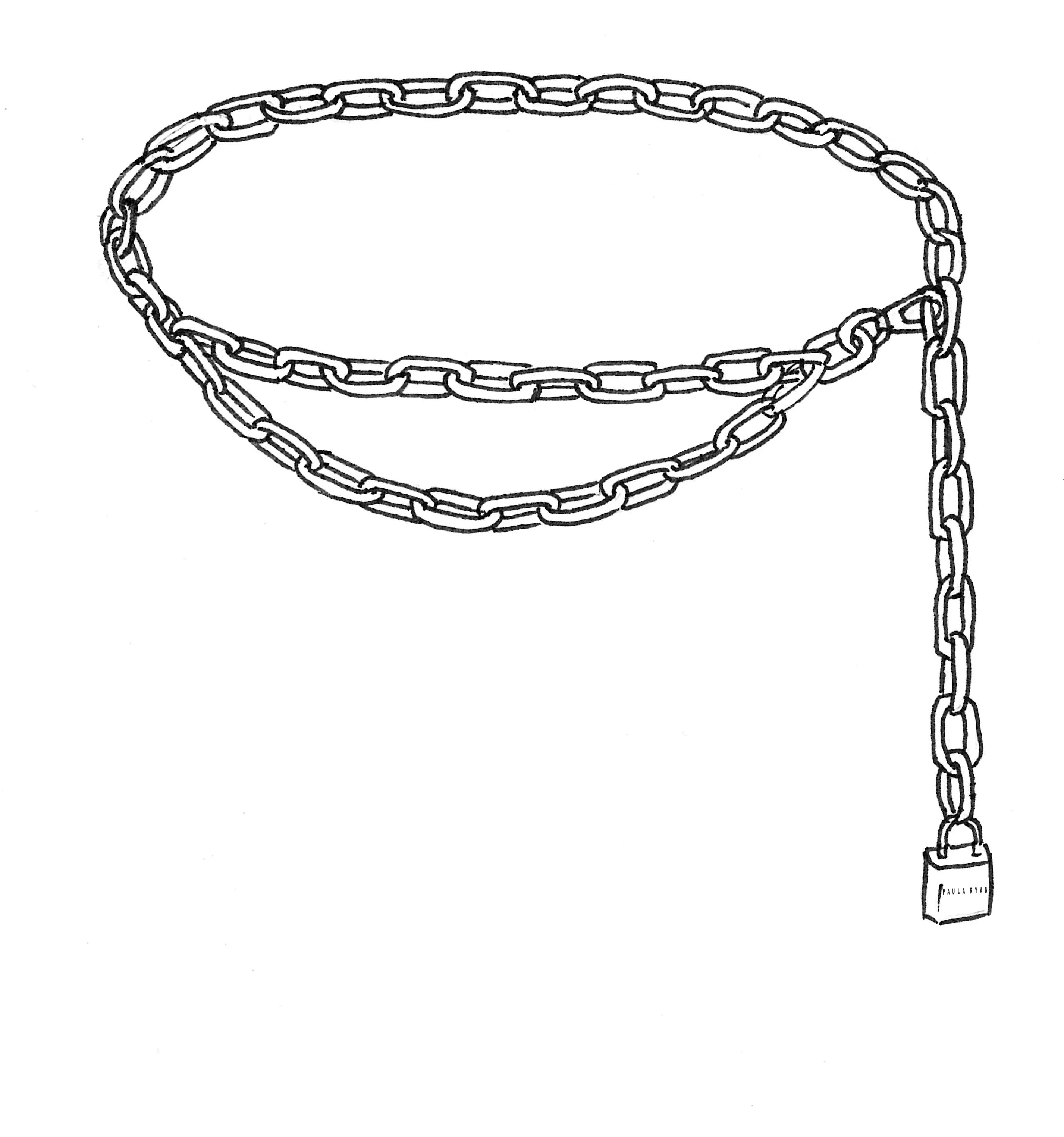 PAULA RYAN Chain Belt - Gold/Silver