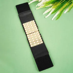 Pearl Strip Buckle Belt