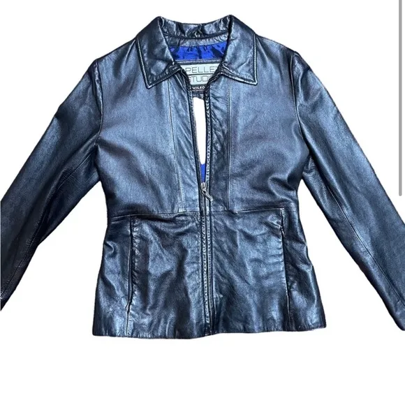 Pelle Studio Genuine Leather Jacket with Fitted Shape