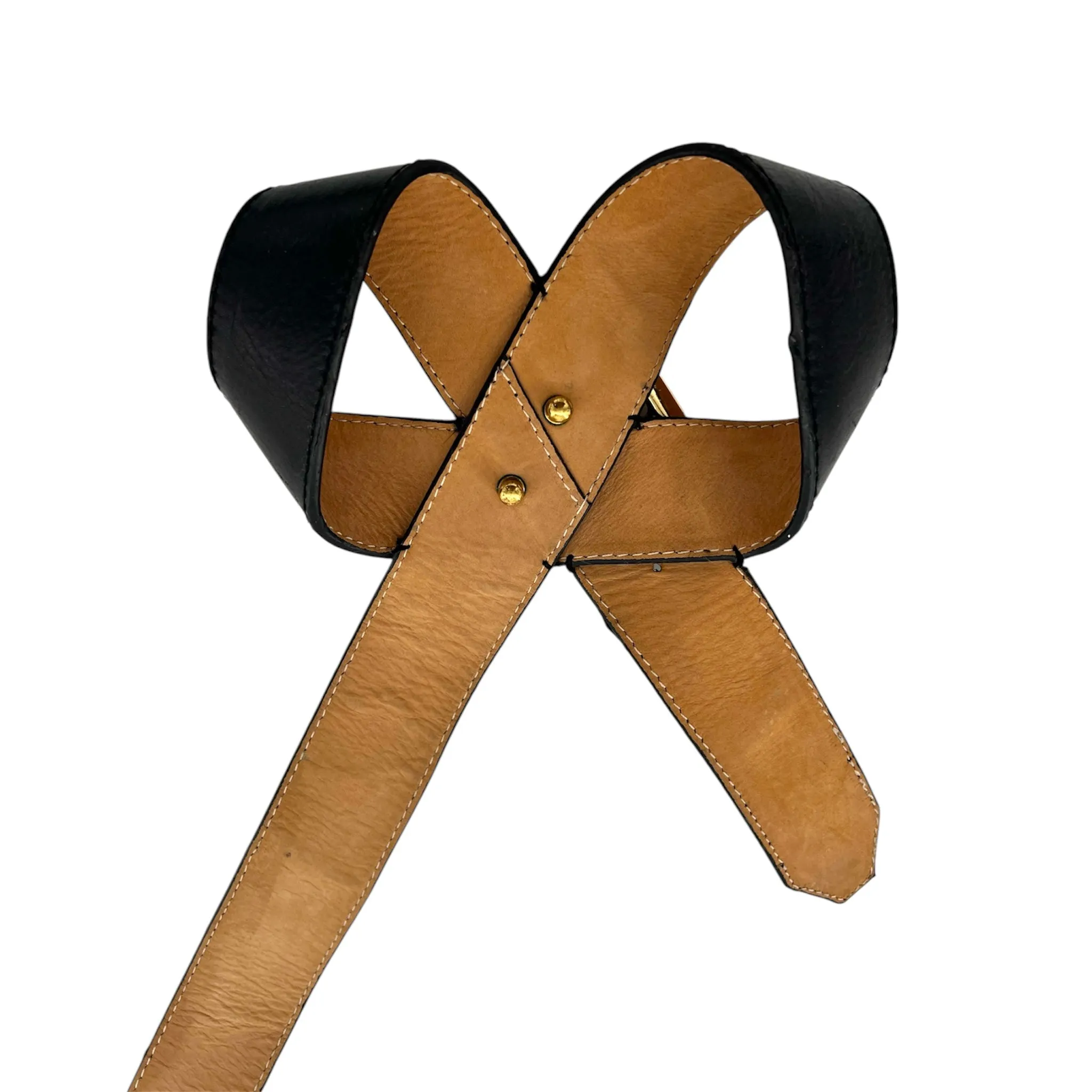 Phillip Lim 3.1 2000's Bold Black Leather Bow Belt