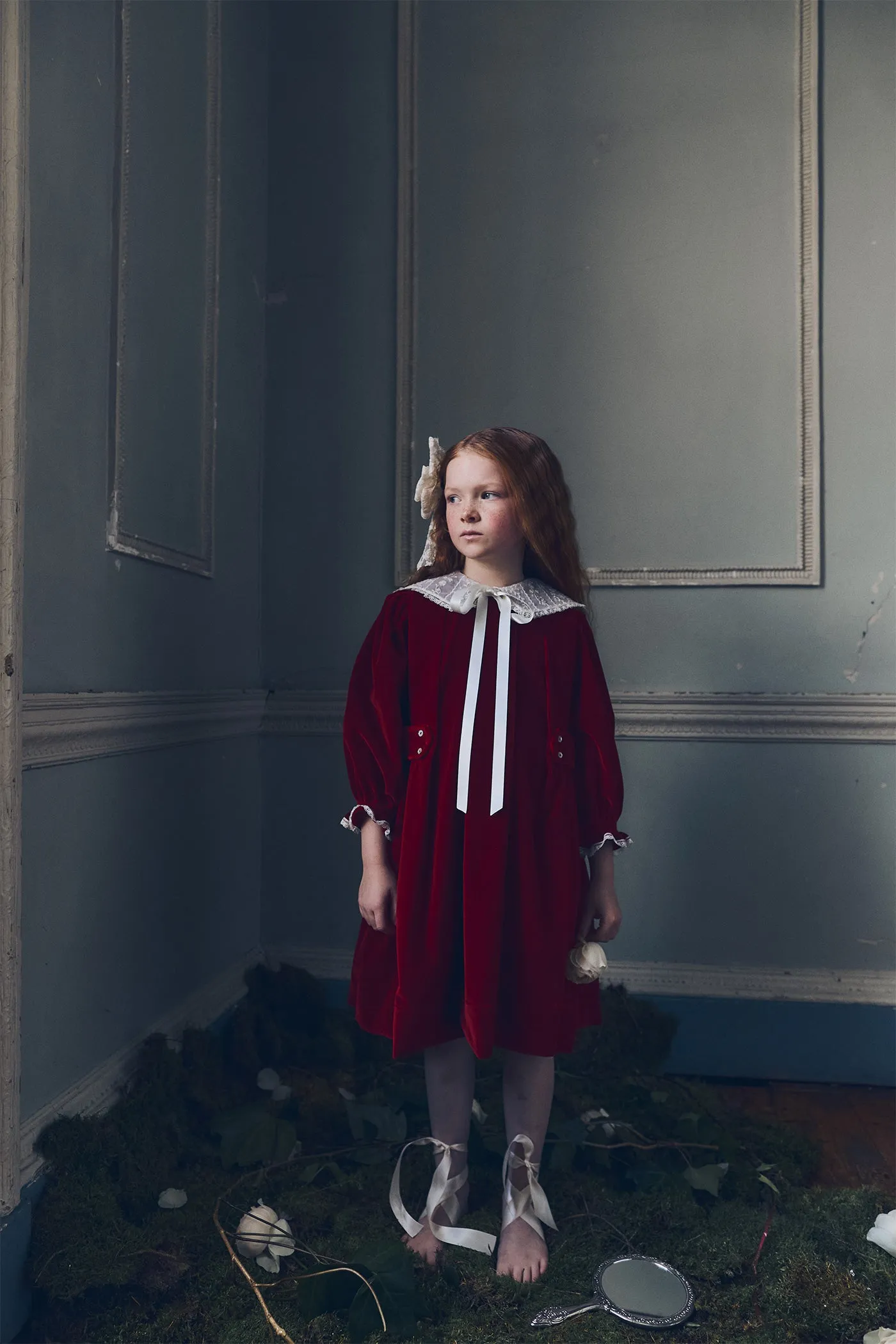Piano Dress Red Velvet