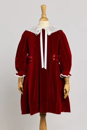 Piano Dress Red Velvet