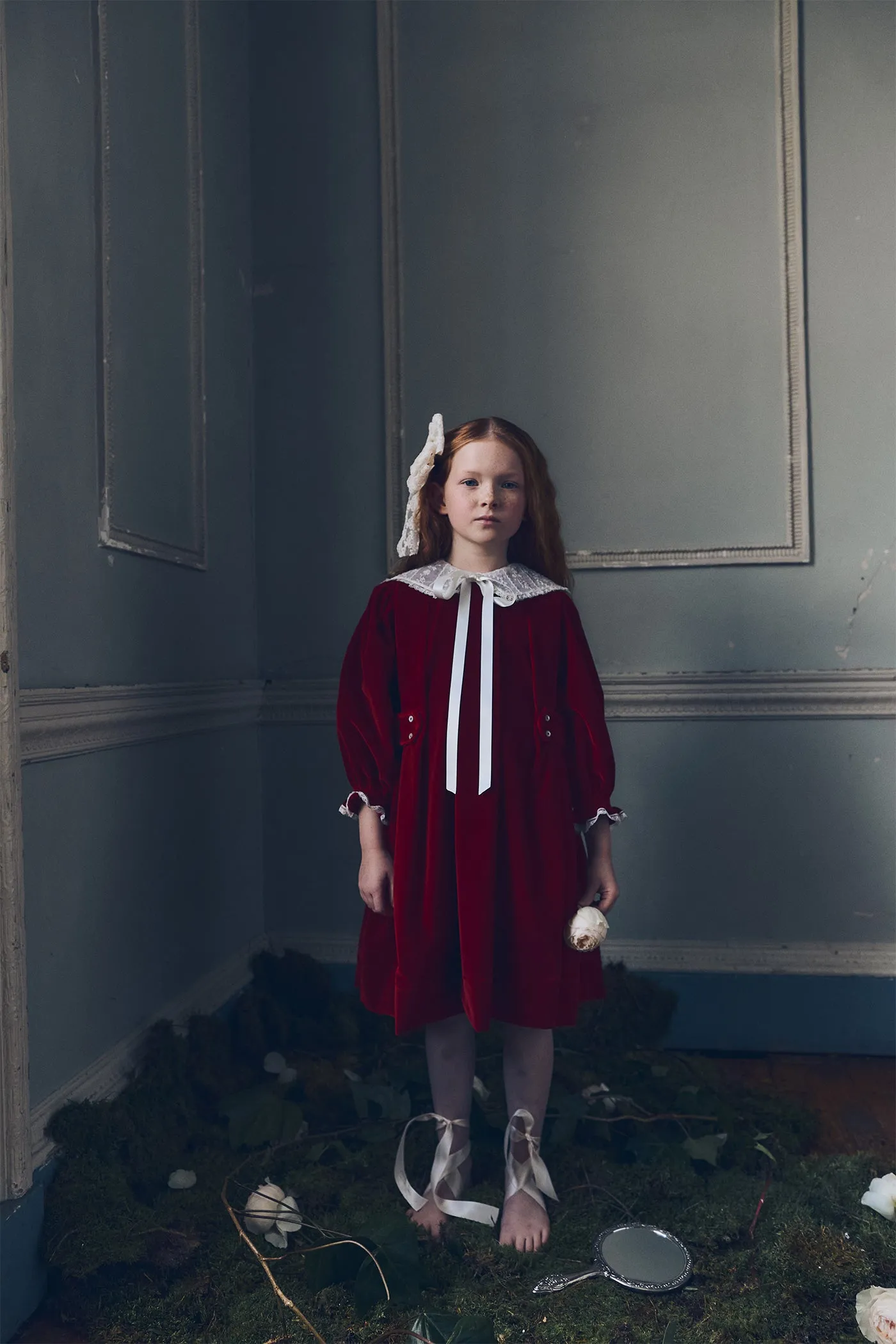 Piano Dress Red Velvet