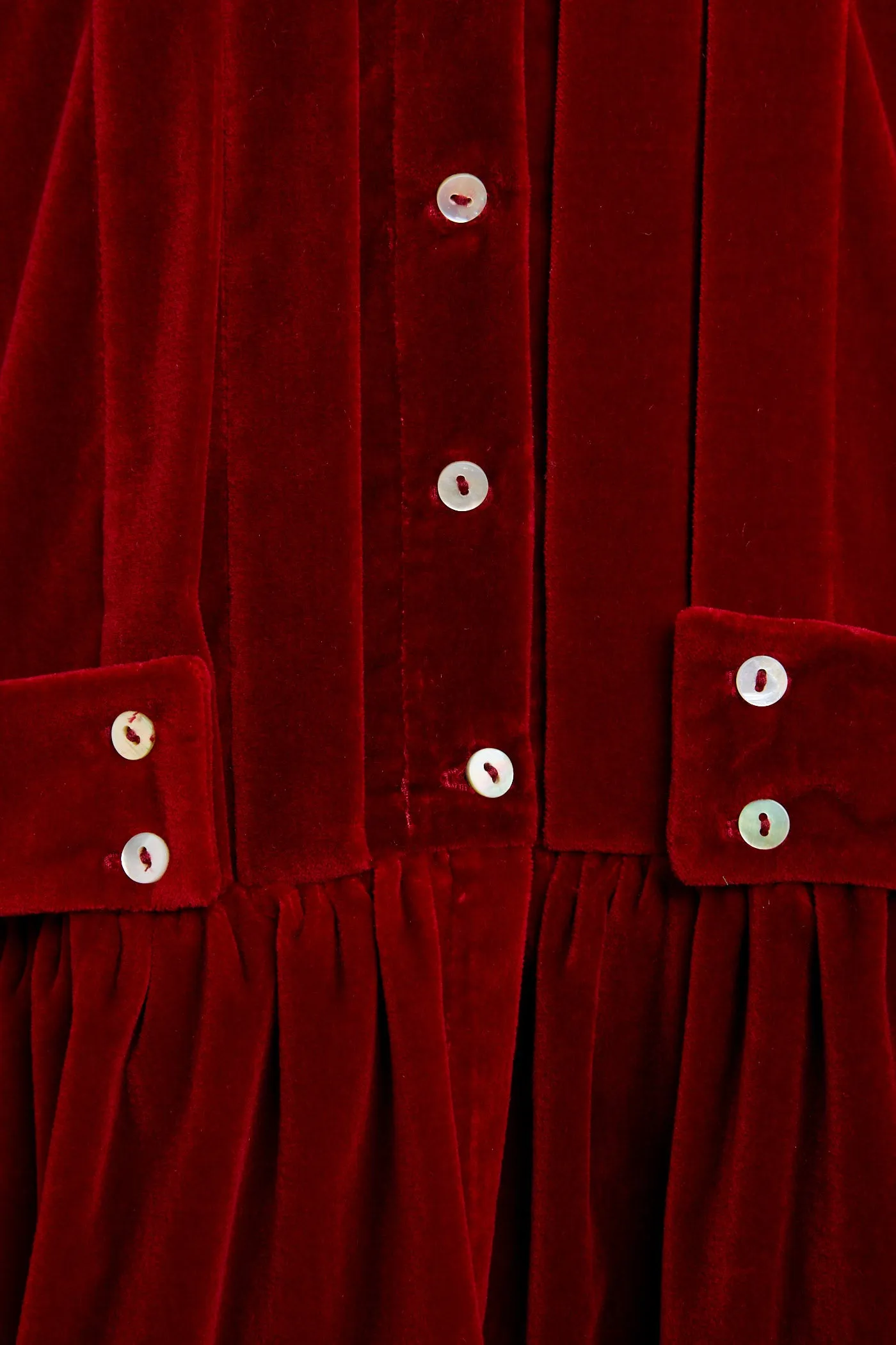 Piano Dress Red Velvet