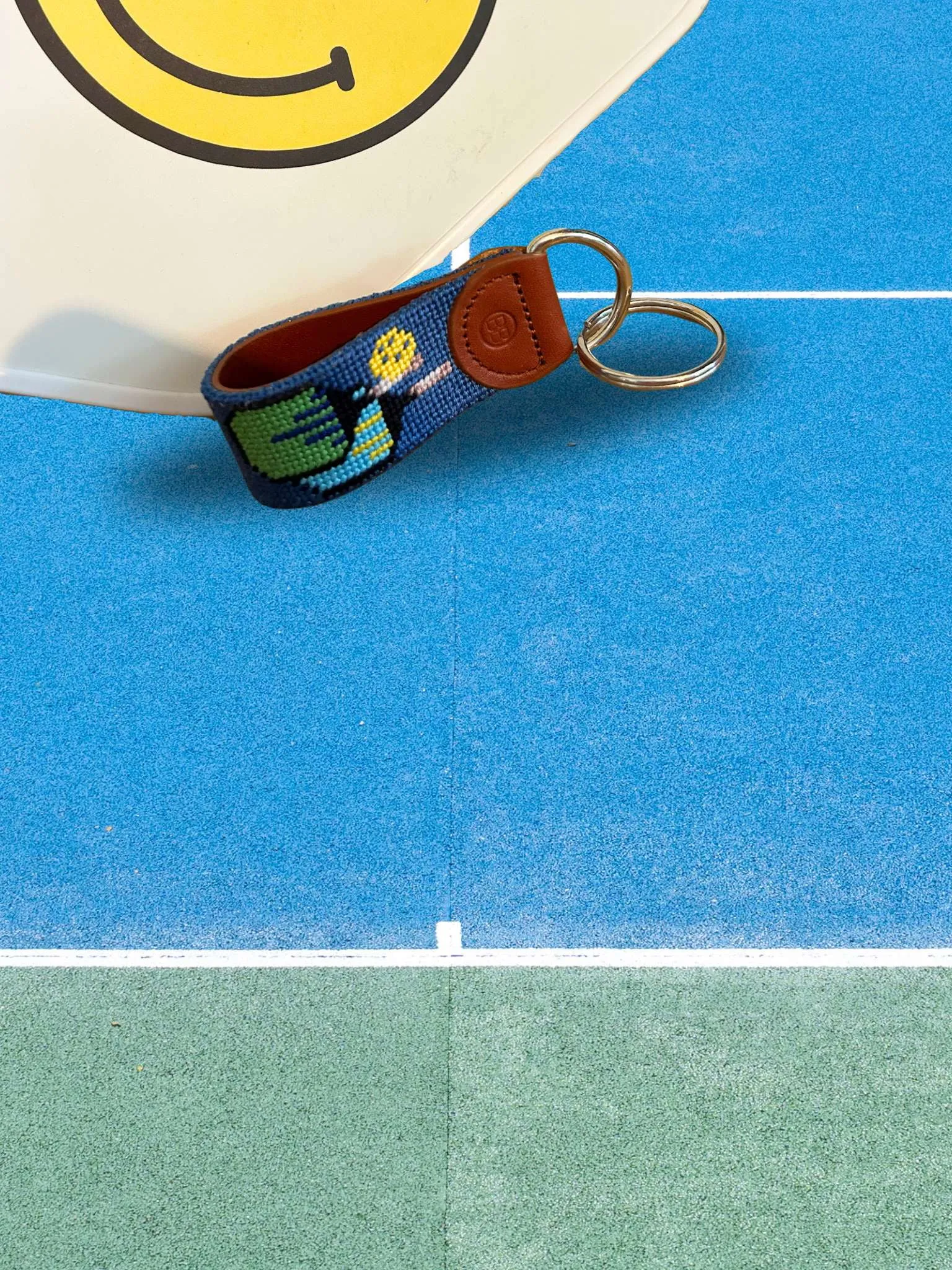Pickleball Needlepoint Belt , classic design to fit your wardrobe