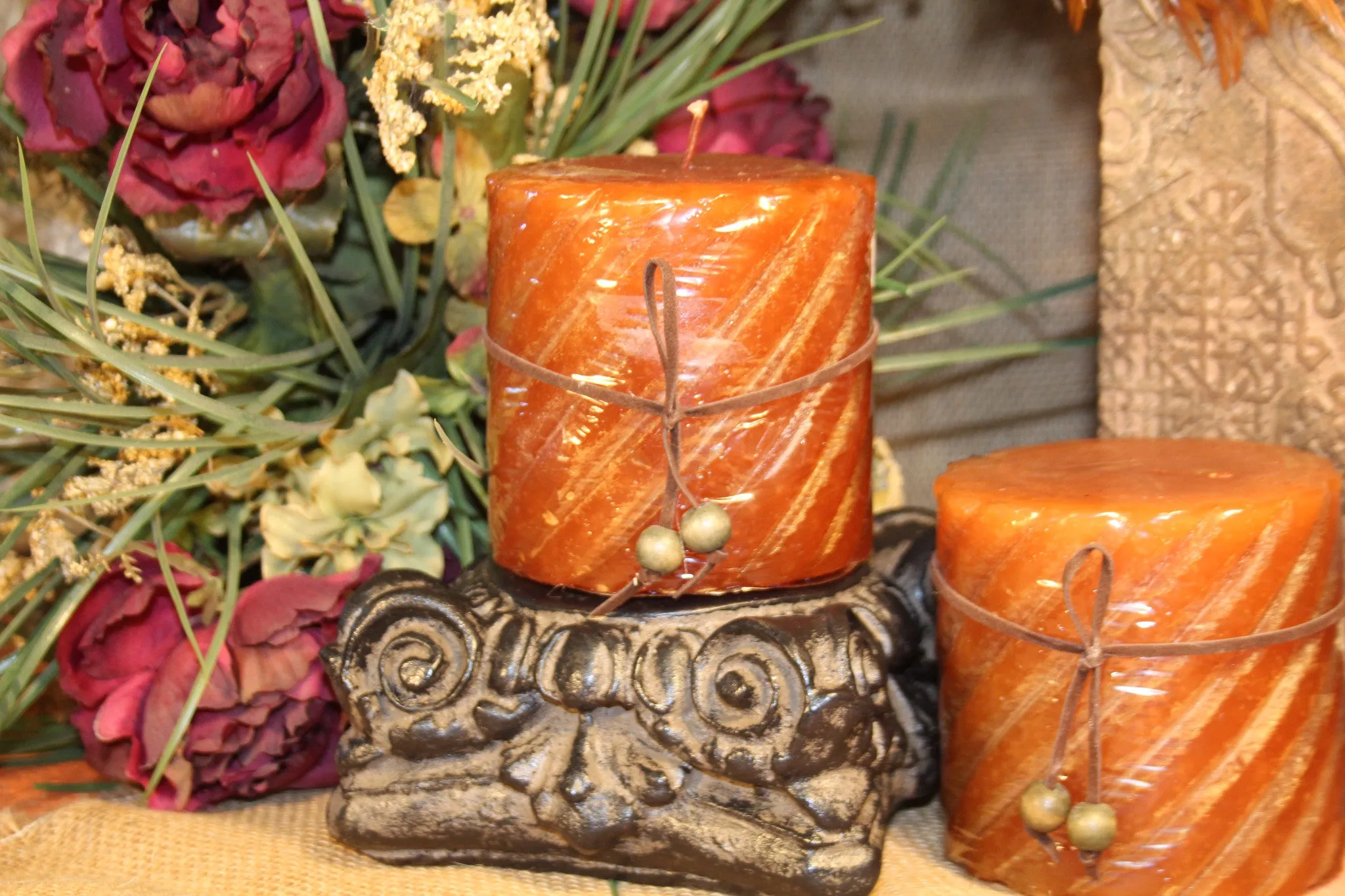 Pillar Candle | Cinnamon Bark Decorative Scented Candle