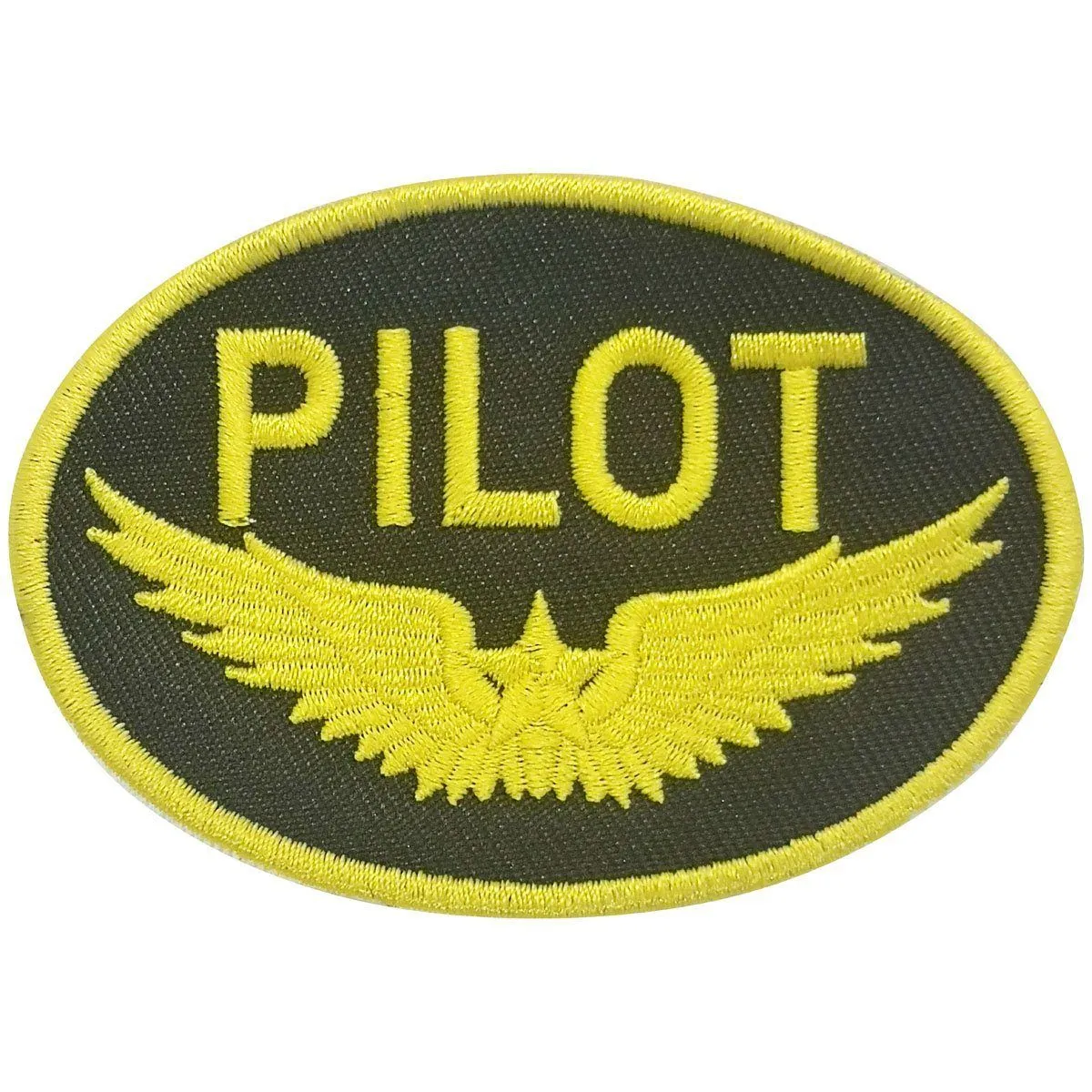 Pilot Gold Wings Embroidered Patch (Iron On Application)