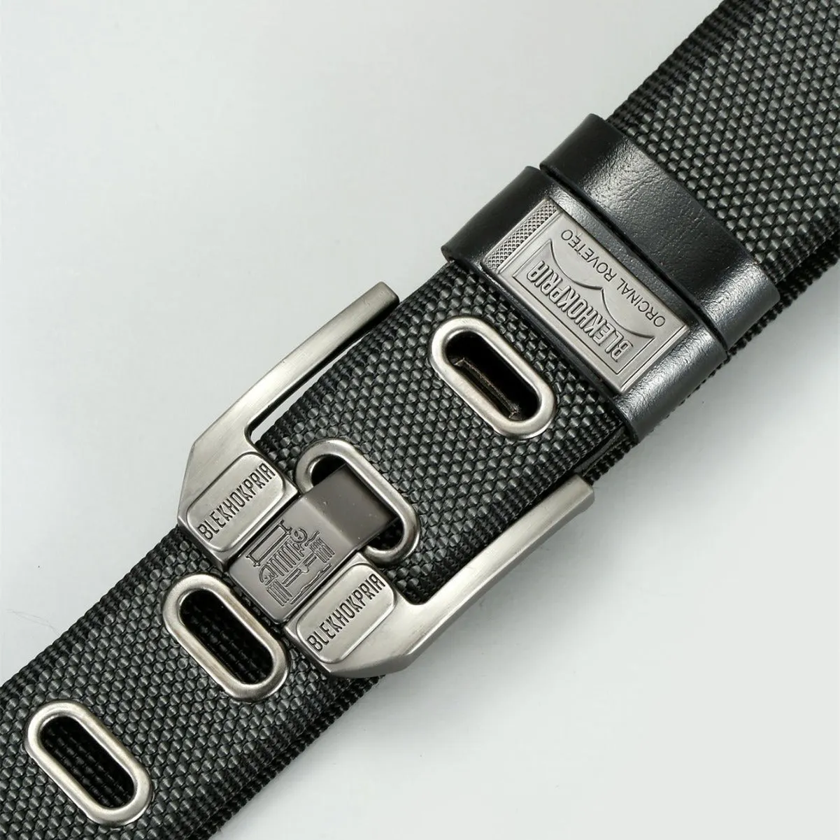 Pin Buckle Canvas Belt Cargo Pants Casual Retro Decorative Belt Fashion Men