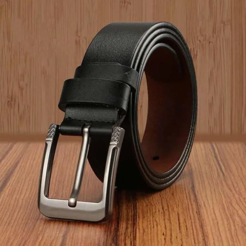 Pin Buckle Genuine Leather Luxury Strap Vintage Male Belts