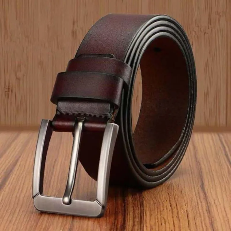 Pin Buckle Genuine Leather Luxury Strap Vintage Male Belts