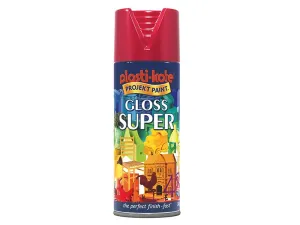 Plastikote Super Gloss Spray Bright Red 400Ml