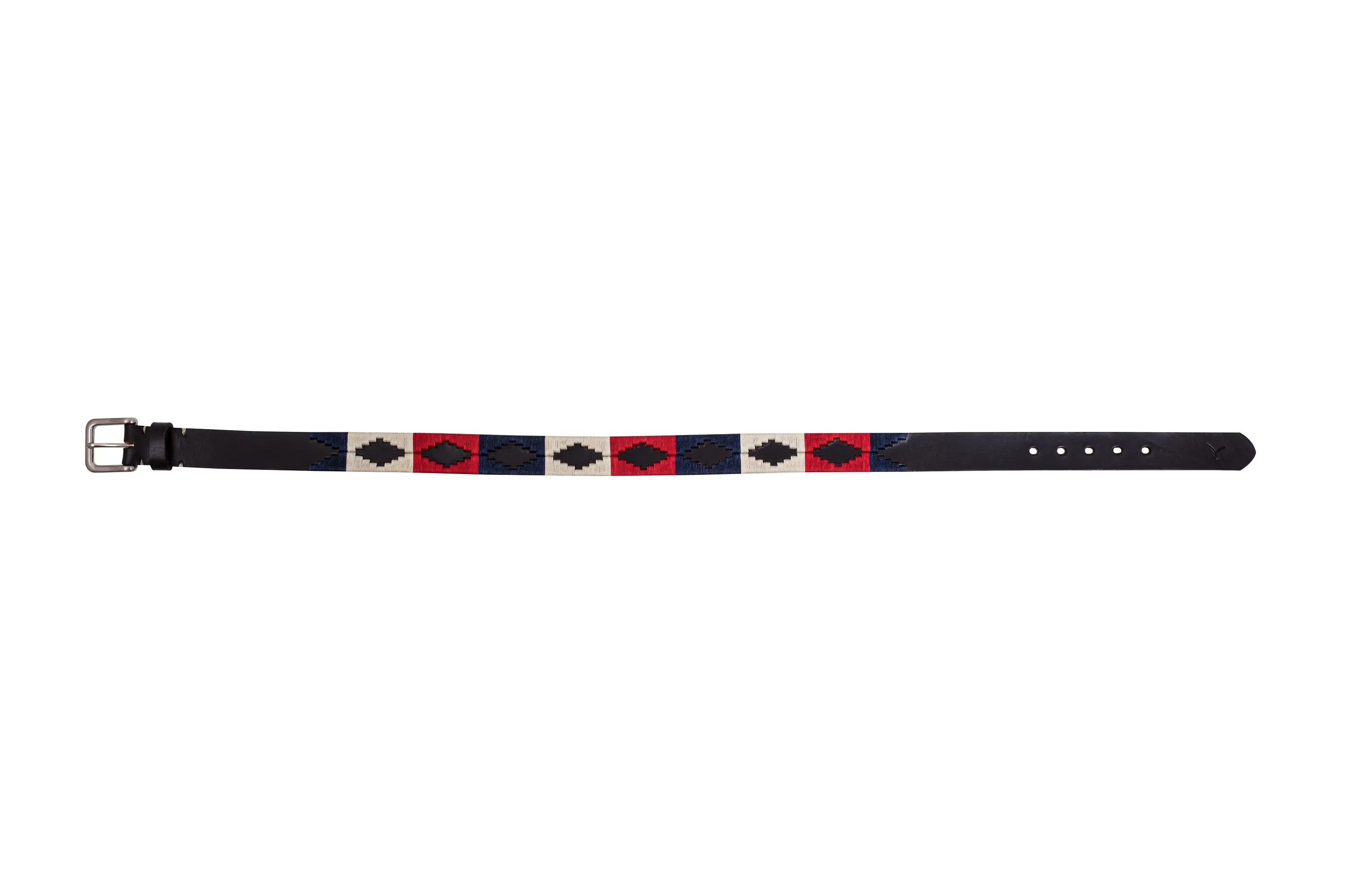 Polo Belt - Crimson Red, Navy Blue & Beige