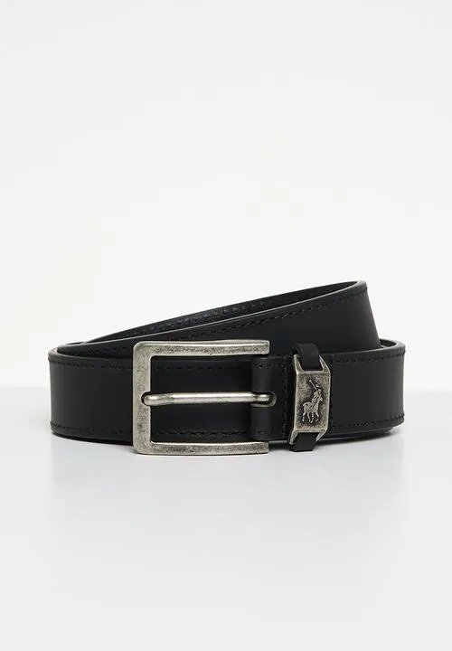 Polo Jayden Leather Belt  Black