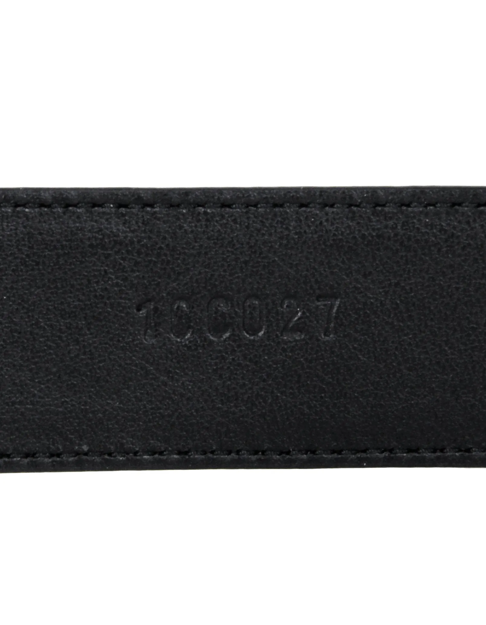 Prada Black/ Gold Saffiano Leather Belt sz 85/ 34"