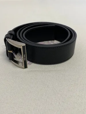 Prada Black Leather Belt