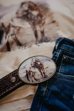 Printed Western Belt Buckles